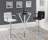 Coaster Palomar Adjustable Height Bar Stool White and Chrome Model 121097